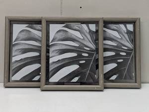 lot 19 image: Set of 3 8 x 10 Floating Picture Frames