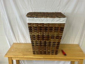 lot 49 image: Seville Woven Laundry Hamper
