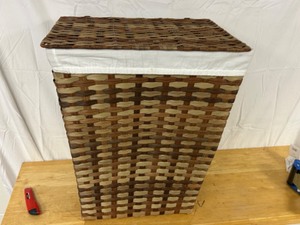 lot 91 image: Seville Woven Laundry Hamper