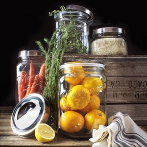 lot 80 image: 4 Mason Jar Set