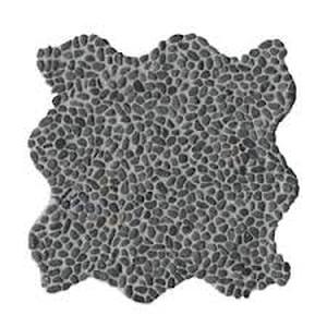 lot 27 image: Lot of Take Home Tile Sample-Noir Ash Mini Pebble 4 in. x 4 in. Tumbled Marble Mesh-Mounted Mosaic Tile Customer Returns See Pictures