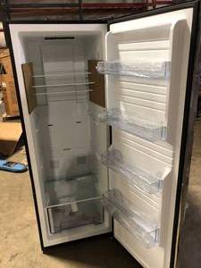 lot 8 image: Vissani 11 cu. ft. Convertible Auto Defrost Garage Ready Upright FreezerRefrigerator in Stainless Steel Damaged  Customer Returns See Pictures