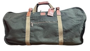 lot 135 image: Vintage Dakota by Tumi Weekender Green Canvas Duffel Bag 27x 14x16