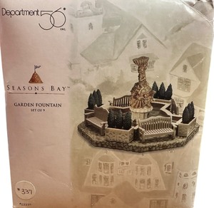 lot 433 image: Department 56 Seasons Bay Garden Fountain