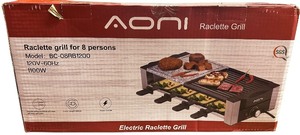 lot 432 image: AONI Raclette Grill for 8 BRAND NEW