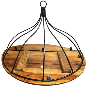 lot 122 image: Rustic Steel Wall Mounted Shelf 24X15