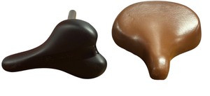 lot 120 image: Selle Comfort Bicycle Saddles, BlackBrown, Lot of 2