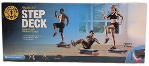 lot 172 image: Golds Gym Adjustable Step Deck BRAND NEW