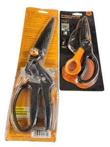 lot 230 image: Fiskars Multi-Tool Scissors and Fiskars SmartFit Grass Shear GS40 Garden Scissors