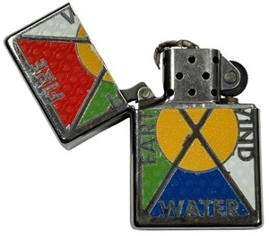 lot 267 image: Zippo Lighter Limited Fire Wind Water Earth Elements of Nature, 2.25
