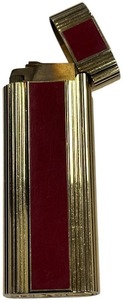 lot 269 image: Zippo Antique Slim Lighter Burgundy and Gold Color, 2.75