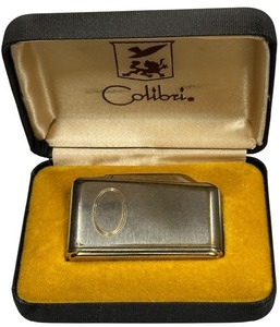 lot 259 image: Vintage Colibri W.E. Widener Metal Lighter with Case
