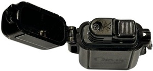 lot 253 image: WINDMILL Lighter ZAG Turbo Black Windproof Height 2.0 inch