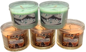 lot 371 image: Slatkin and Co. Mini Votive 1.6oz Candle, Bundle of 5