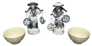lot 357 image: Vintage Figurines  Heritage Veranda Small Bowls