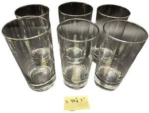 lot 341 image: Tall Glasses, Bundle of 6