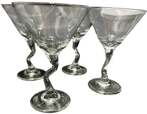 lot 348 image: Libbey Z Stem Martini Glasses, 9 ounce, Set of 4 Libbey Z Stem Martini Glasses, 9 ounce, Set of 4