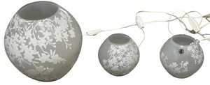 lot 320 image: IKEA Cherry Blossom (Knubbig) table lamp and 2 night lamps