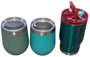 lot 506 image: 2 Zaki and 1 Reduce Wine Tumblers Bundle