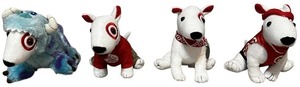 lot 502 image: Target Dog Plushes, Bundle of 4
