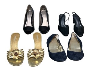 lot 274 image: Size 7-7.5 womens heels bundle, LOT OF 4 PAIRS