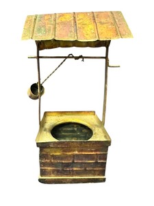 lot 409 image: Copper wishing well figurine 9.5