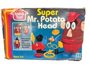 lot 470 image: vintage Super Mr. Potato Head toy from 1978, produced by Hasbro under the Romper Room branding.