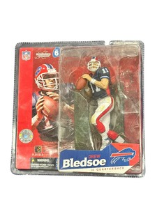 lot 454 image: 2006 McFarlane Sports Picks action figure of Drew Bledsoe in his Buffalo Bills uniform.