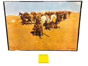 lot 10 image: Frederic Remingtons An Old-Time Plains Fight