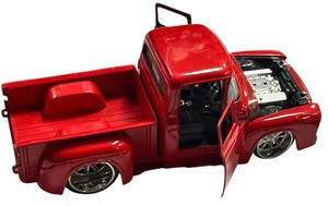 lot 58 image: 124 Red 1956 Ford F-100 pickup truck