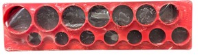 lot 512 image: Mechanics Time Savers Magna-Caddy Tool Organizer Magnetic Socket Rack, 12 Drive Sockets