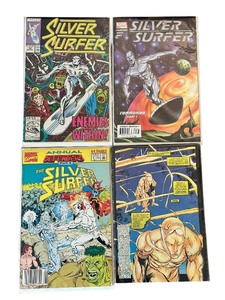 lot 65 image: COMICS  SILVER SURFER, lot of 4 comic books
