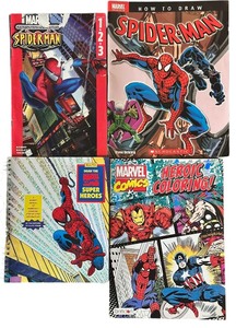 lot 80 image: Mixed Spider Drawing books Misc, Bundle of 4 books