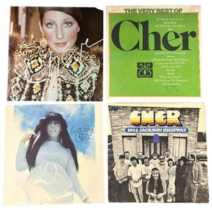 lot 448 image: Cher Vinyl Record Bundle, Lot of 4 Vinyl Records