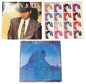 lot 447 image: Elton John Vinyl Record Bundle, Lot of 3 Vinyl Records