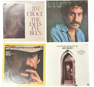 lot 446 image: Jim Croce Vinyl Record Bundle, Lot of 4 Vinyl Records