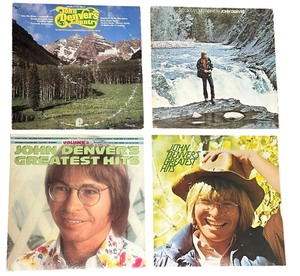 lot 443 image: John Denver Vinyl Record Bundle, lot of 4 vinyl records