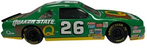 lot 452 image: 124 Diecast #26 Quaker State Green Ford Thunderbird 1994 Nascar Brett Bodine