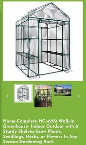 lot 179 image: Pure Garden Walk-in Indoor Outdoor Green House