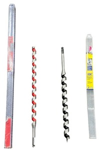 lot 212 image: DRILL BIT BUNDLE  MILWAUKEE  IRWIN WELDTEC AUGER DRILL BITS