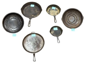 lot 528 image: Cast Iron Pots, Pans and Lids Bundle