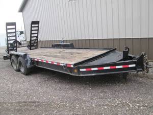 18 x 7 foot bed plus ramps and fron...