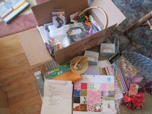lot 10 image: Assortment of Scrapbook, needlework...