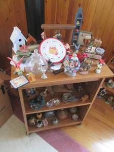 lot 44 image: Rolling microwave cart plus content...