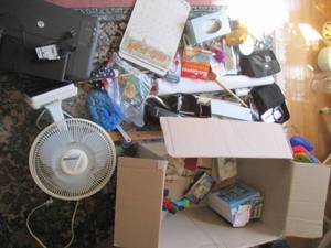 lot 52 image: HP desk jet printer, oscillating fa...