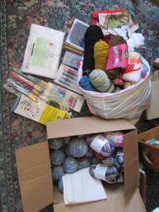 Loads of yarn, painting and other c...