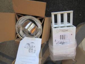 lot 63 image: Stainless steel Mixing bowl set plu...