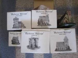 lot 66 image: Dept 55 Dickens Village decor lot...