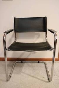 lot 500 image: black desk chair...