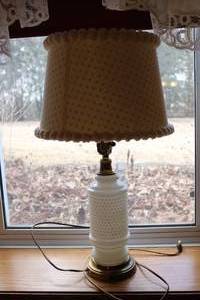 lot 509 image: white lamp plugged in turns on...
